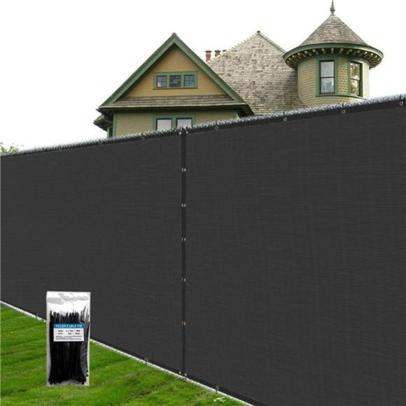 4' x 50' Black Stock Size Fence Privacy Screen Windscreen 160 GSM Commercial - Picture 1 of 4